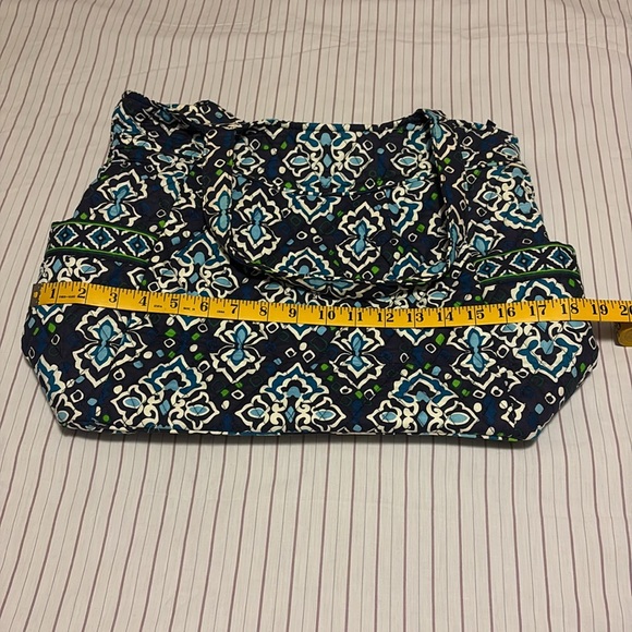 NWOT blue Vera Bradley pleated tote - Picture 9 of 12